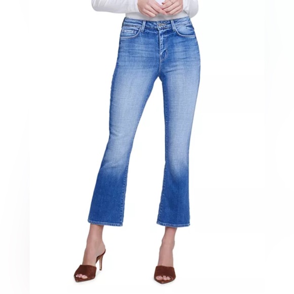 L'AGENCE Light Blue Cropped Jeans - Picture 1 of 8